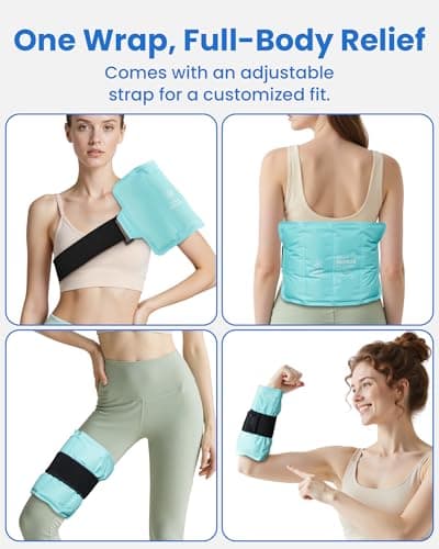 Gel Ice Packs Reusable Soft, Ice Pack for Back Pain Relief, 40Min Long-Lasting Hot and Cold Pack for Pain Relief, Flexible Cold Compress for Lower Back, Shoulder, Hip, Elbow, Leg, Knee, 14.5" x 11" - Thumbnail 2