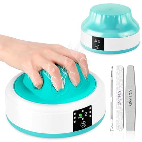Saviland Essentials Nail Polish Remover Machine: Nail Soaking Bowl & Acetone Nail Polish Remover Gel Nail Remover Machine with Nail Soak off Bowl Soaker Tech Acrylic Nail Remover Steam Salon Home DIY - Image 1