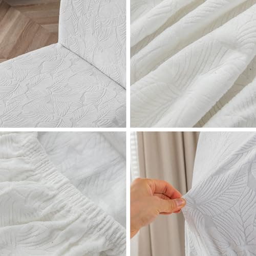 YUEANG Waterproof Dining Chair Covers, Chair Covers for Dining Room Stretch Parsons Chair Slipcover, for Dining Room Kitchen Chair Protector Cover, Removable, Washable - Thumbnail 5