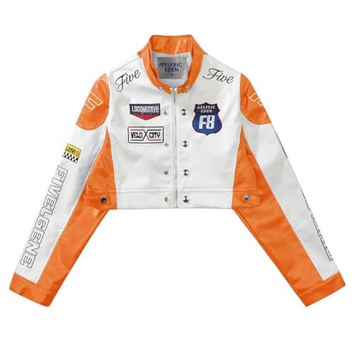 Aelfric Eden Cropped Leather Jacket Women PU Crop Moto Biker Racing Trendy Fashion Casual Coats - Image 1