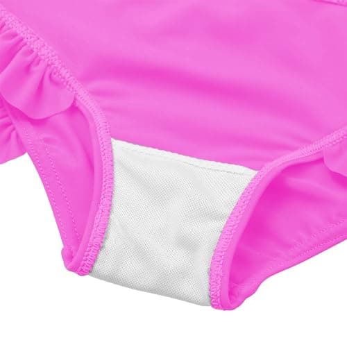 XFGIRLS Girls Long Sleeve 2-Piece Bikini Set Sun Coverage Swimsuit Set Bathing Suit - Thumbnail 6