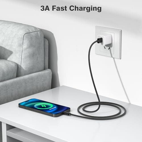 Elebase for iPhone 17 Pro Max Car Charger Cable 1.5/3.3/6.6FT 3 Pack,USB A to Type C Charging Cord for New Apple 16 15 Pro Max Plus,iPad Pro 2024 2022 2021 2020 2018 iPad Air 5 4 iPad mini 8 7 6 - Thumbnail 5