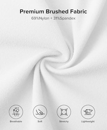 BRXL Womens Workout Zip Up Jackets Long Sleeve Yoga Jacket White Athletic Jacket with Pockets White XL - Thumbnail 5