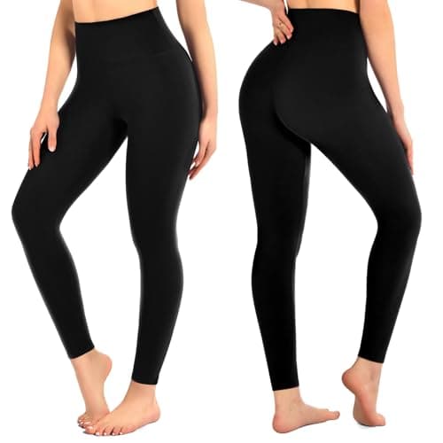 Walifrey Leggings for Women,High Waisted Buttery Soft Yoga Pants for Workout Gym Athletic Navy Blue SM - Thumbnail 2