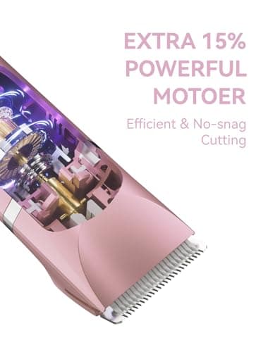 Unibono Pubic Hair Trimmer Women - Waterproof Bikini Trimmer, Rechargeable 3-in-1 Electric Razor, Personal Trimmer Groomer for Body Hair, Cordless Lady Shaver for Legs, Underarms, Face (Rose Gold) - Thumbnail 3