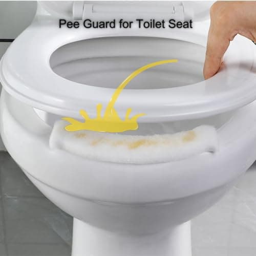 10 Pieces Pee Guard for Toilet Seat, Toilet Splash Guards, Disposable Potty Training Splash Guard for Adult Men and Kids (Standard, 10, Piece) - Thumbnail 2