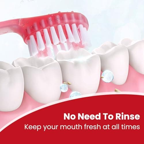 20Pack Mini Disposable Toothbrushes 5-in-1 Portable Pre-Pasted Travel Toothbrush with Toothpaste+Tongue Scraper+Floss+Pick Individually Wrapped Small Prepasted Travel Toothbrush for Kids Adult - Thumbnail 4