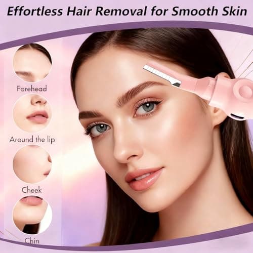 Heated Eyelash Curler, Heat Eye lash Curler Fast 8s Heating & Eyebrow Trimmer 2-in-1 Multifunctional, Rechargeable Electric Eyelash Curler with 3 Heat Settings, Ideal Makeup Tool Gift Q1 - Thumbnail 5