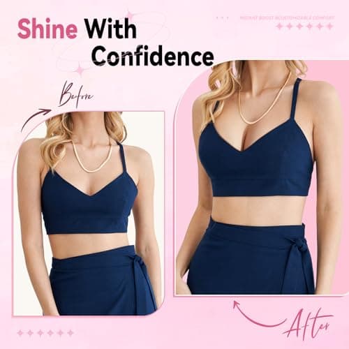 Mearter Ultra Push up Sticky Bra Pads Inserts | Double Sided Adhesive Bra Inserts | Stick on Bra for Sports Bra Swimsuit (Extra-Large, Beige) - Thumbnail 3