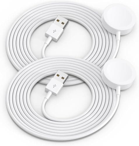 Amasuki 2Pack Upgraded for Apple Watch Charger USB Magnetic Wireless Fast iWatch Charger Portable Compatible with iWatch Ultra/Series 11/10/9/8/7/6/SE/SE2/5/4/3/2/1-[3.3FT] - Image 1
