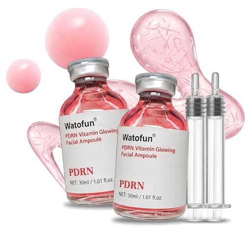 Intensive PDRN Pink Silk Peptide Serum Ampoule PDRN Serum, Deep Collagen Silk Peptide Serum, Skin Glow, Hydrating, Moisturizing, Firming, Tightening,Lifting,Smoothing,Uneven Skin Tone, 60ml/2.03 Fl.Oz