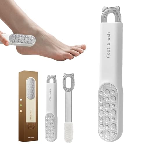 Stainless Steel Foot File, 2-in-1 Sided Pedicure Callus Remover (White) - Image 1