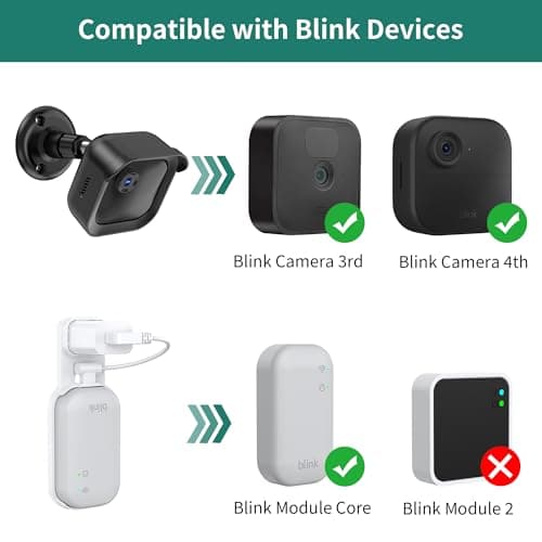 All-New Blink Outdoor Camera Mount, 1Pack Weatherproof Protective Housing with 360° Adjustable Bracket and Sync Module Mount, Compatible with Blink Outdoor 4th & 3rd Gen Cameras (Camera Not Included) - Thumbnail 2