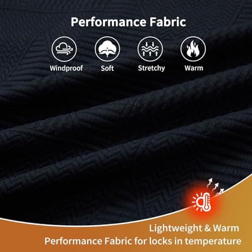 M MAELREG Mens Golf Jackets with Chest Pocket Loose Fit Zip Up Long Sleeve Windproof Warm Sports Golf Winter Jacket - Thumbnail 5