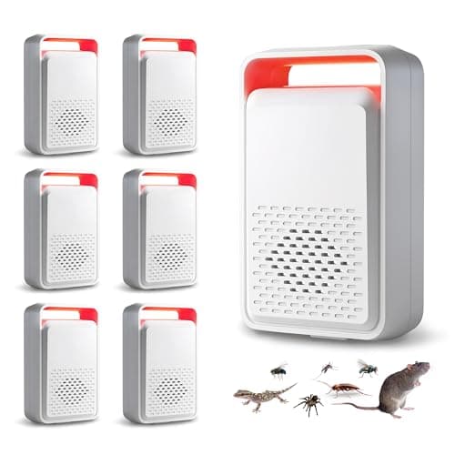 Cozlite Upgraded Ultrasonic Pest Repeller, 6 Pack Rodent Repellet Cover Up to 1,600 sq ft per Device - 3 Modes Mouse Repellent, Mice Repellent Indoor for Spider Bug Roach Ant Mosquito Rat Squirrel - Image 1