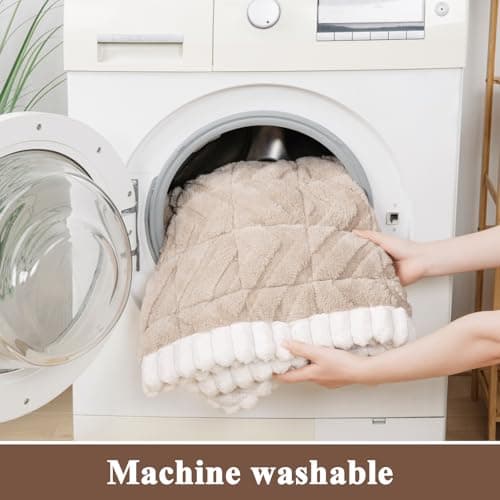 SHACOS 29.5"x72.8" Large Couch Cover for Dogs Non Slip Washable, Soft Fuzzy Pet Couch Covers for 3 Cushions Sofa, Pet-Friendly Couch Protector Sofa Pad, Brown - Thumbnail 6