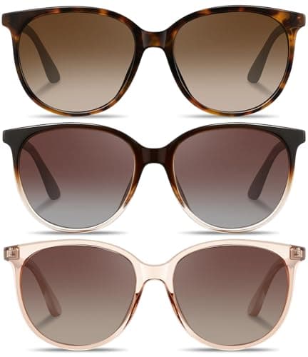 YMRFW Retro Polarized Sunglasses for Women Men Classic Vintage Style Trendy Shade UV400 Protection Lens - Thumbnail 4