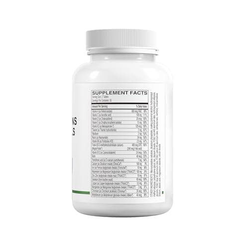 HUJ Two-Per-Day Multivitamin - Adult Multivitamin/Multi-Mineral Supplement with Vitamins ACDKE,Vitamin Bs and More Essential Minerals - Supports Whole Body Health and Normal Metabolism - 60 Tablets - Thumbnail 2