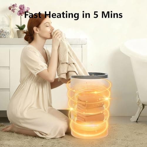 JXUFDHO Towel Warmer, 20L Hot Towel Warmers for Bathroom, Auto Shut Off Towel Warmers Spa, 2 Temp Modes&3 Timer Settings, Suitable for Towels, Bathrobes, Blankets, Pajamas, etc - Thumbnail 6