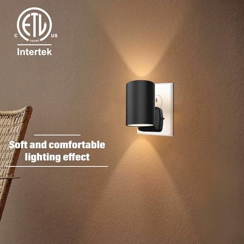 NOVELUX ETL Certified 2700K Night Lights Plug into Wall, Modern Plug in Night Light, Dusk to Dawn Light Sensor Nightlight, Warm White, Adjustable Brightness, Night-Lights for Hallway,Bathroom, 8 Pack - Thumbnail 5
