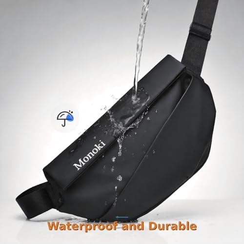 Monoki Crossbody Bag for Men Women,Sling Bag for Men with Adjustable Strap - Thumbnail 4