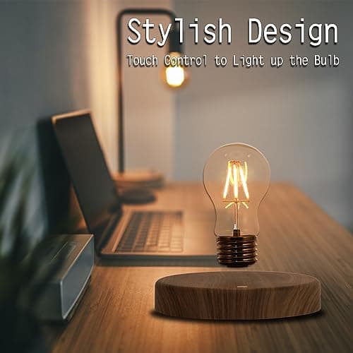 INOVAXION Levitating Floating Light Bulb, Magnetic Levitation Wireless Bulb Lamp, Gravity Lamps, Magnetic Levitating Decor& Display for Room and Office, Unique Tech Gift and Toy. - Thumbnail 4