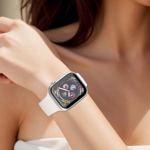 Sport Band Compatible with Apple Watch Bands 40mm 38mm 41mm 42mm 44mm 45mm 49mm for Women Men,Soft Silicone Waterproof Replacement Strap for Apple Watch Series 11 10 9 8 7 6 5 4 Ultra 3 2 1 SE - Thumbnail 4