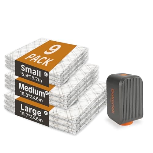 Dolmriek Travel Vacuum Storage Bags with USB Electric Pump, 9 Pack Compression Seal Bags for Luggage and Suitcase, Space Saver for Clothes and Clothing - Image 1