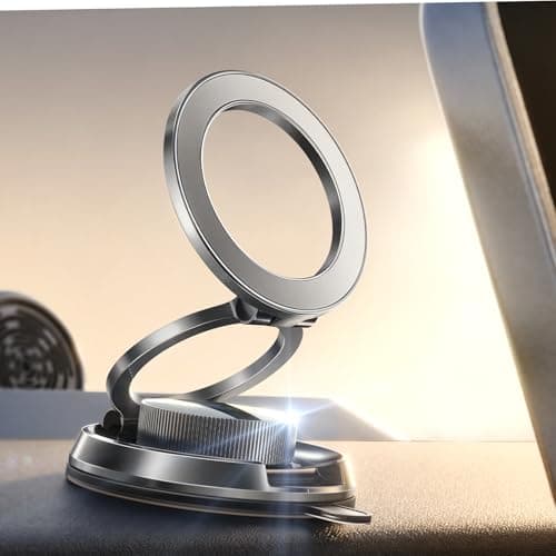 LISEN Suction Phone Mount for Vacuum, 360 Adjustable Vacuum Magnetic Phone Holder for Car [All Metal & Nano Gel Super Strong Suction] for Magsafe Car Mount for iPhone 17 Pro Max 16 15 14 13 12 - Image 1