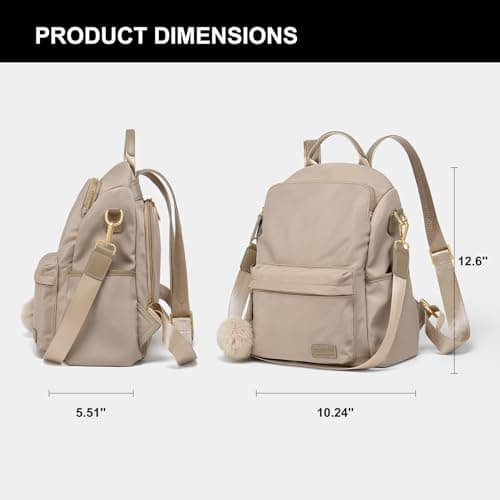 CinvaiKrose Laptop Backpacks for Women, Large Work Travel Laptop Purses - Thumbnail 4