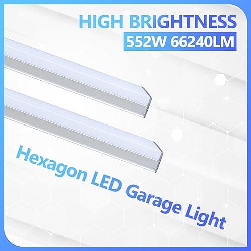 ALLYES Hexagon Garage Lights, Hexagon Ceiling Lights Super Bright Lighting,with Smart Switch,Car Detailing Ceiling Light for Workshop Warehouse Basement Gym Auto Detailing Auto Detailing - Thumbnail 4