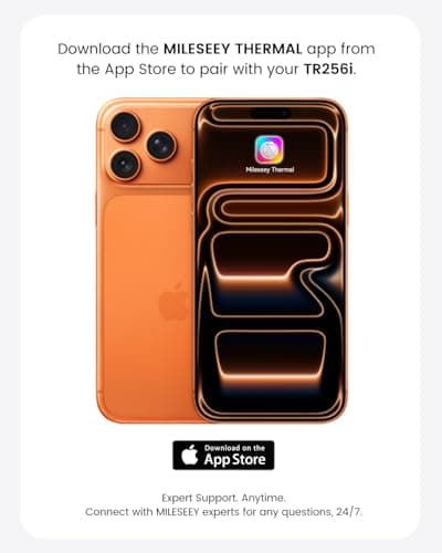 MILESEEY TR256i Thermal Imaging Camera for iOS (iPhone 17/16/15 and iPad w/USB-C), 512×384 Super Resolution Infrared Camera, iPad Thermal Imager, 5°F-1112°F for Electrical, Building, HVAC Detection - Thumbnail 5