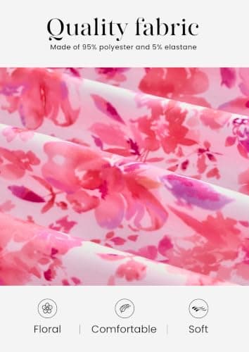 PRETTYGARDEN Bodycon Long Dresses for Women 2026 Strapless Tube Summer Floral Maxi Dress Sleeveless Back Slit Beach Outfits (Floral Pink,X-Large) - Thumbnail 5