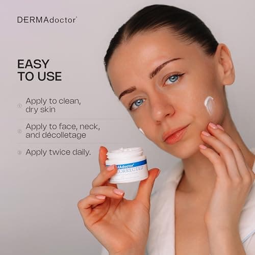 DERMAdoctor Hyaluronic Acid Moisturizer, Hydrating Moisturizer Face Cream Delivering Redness Relief For Face And Soothing Hydration with Squalane & Hyaluronic Acid White Tea Extract – 1.7oz - Thumbnail 5