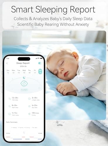 Envilink No WiFi Baby Monitor, 2 Cameras 1080P High Definition Screen, Baby Monitor with Camera and Audio, Night Vision, 2-Way Talk, VOX, 5 Lullabies, 1200ft Long Range 2.8" LCD Display for Home Use - Thumbnail 6