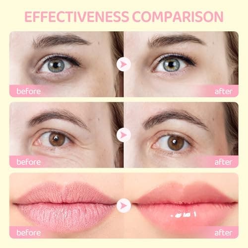 30 Pcs Lip Masks & Eye Masks, 24K Gold Crystal Gel Collagen Eye Pads, Cherry Under Eye Patches for Puffy Eyes, Dark Circles, Wrinkles and Fine Lines, Bachelorette Party Favors, Bridesmaid Gifts - Thumbnail 6