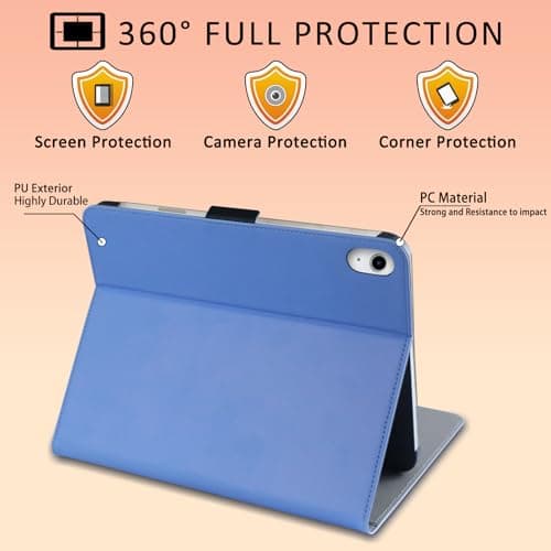 TTJHGYQO for iPad iPad (A16) 11th Generation Case 11 Inch 2025, for iPad 10th Generation Case 10.9 Inch 2022 with Pencil Holder, Support Touch ID, Auto Wake/Sleep (Great Leaders) - Thumbnail 5