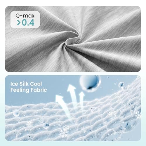 COZY KISS Cooling Mat/Pad/Blanket for Dogs & Cats Indoor — Fabric, Non-Gel, Non-Electric, Q-Max > 0.4 Leaf Shaped Pet Pad, Waterproof Summer Sleep Mat, 39x34inch, Silver Grey - Thumbnail 2