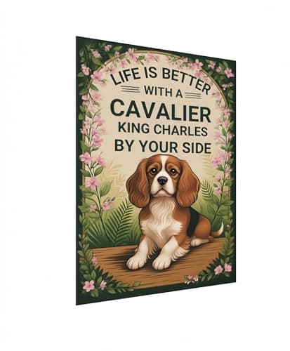 Carastora Vintage Dog Decorative Metal Sign, 12x8 Inch Funny Pet Wall Art Tin Sign for Kitchen, Bathroom, Home, Cafe, Bar Gift - Image 1