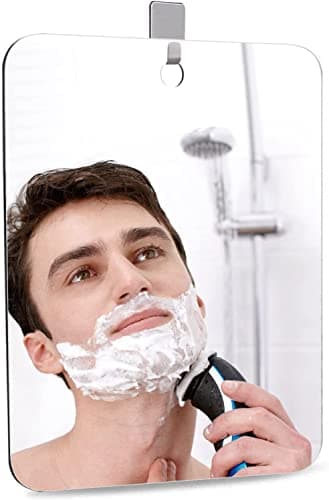 APHUIME Deluxe Large Fogless Shower Mirror, Fogless Shaving Mirror(7.48 in X 11 ​in), Anit-Fog Shaving Mirror with Hook, Fog Free Wall Hanging Makeup Mirror, Anti Fog Shatterproof Mirror in Bathroom - Thumbnail 5