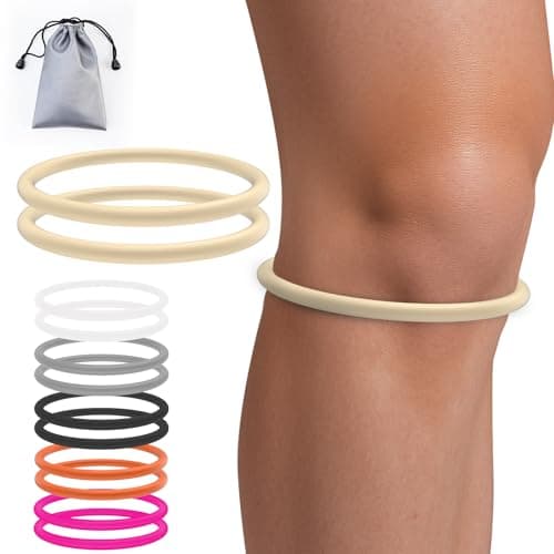 teyy 2PCS Patellar Tendon Support Strap for Knee Pain Relief (Beige)