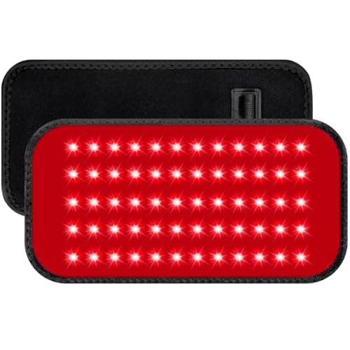 Red Light Therapy for Body, 660nm 850nm Infrared Light Therapy Pad, Wearable Wrap with Timer Remote Control for Back Shoulder Waist Knee, Infrared Light Device Home Use, 12.4'' x 5.7'' Large Area