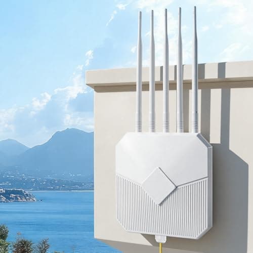 Outdoor WiFi 6 Extender, 2026 AX3000 Long Range Outdoor WiFi Extender Signal Booster, IP67 Weatherproof Outdoor Wireless Access Point with PoE, Gigabit Ports for Garage, Farm, Yard, RV, Dock,Starlink