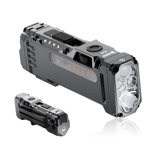WUBEN X4 Flashlight Rechargeable,Compact EDC Light with RGB Lighting - Image 1
