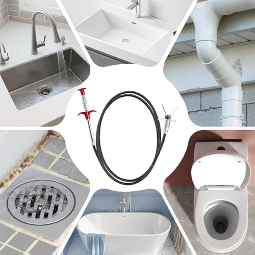 32 Inch Drain Snake Hair Remover Tool, Flexible 4-Claw Grabber for Sink, Tub & Shower Clogs - Thumbnail 5