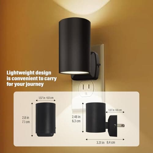 NOVELUX ETL Certified 2700K Night Lights Plug into Wall, Modern Plug in Night Light, Dusk to Dawn Light Sensor Nightlight, Warm White, Adjustable Brightness, Night-Lights for Hallway,Bathroom, 8 Pack - Thumbnail 3