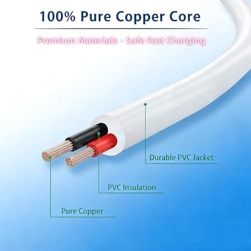 Rlissfiose 2Pack 6mm Magnetic Replacement Charger Cable with 2 Dots, 2.65ft(80cm) USB-A & USB-C Charging Port Set to Magnetic Cord for Rose Charger Toys,Massagers, Cleansers Electronics (Round-6MM) - Thumbnail 6