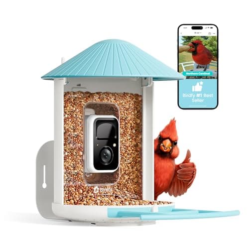 NETVUE by Birdfy Smart Bird Feeder with AI Camera, Auto Capture Videos & Live Steam, Wireless Wildbird Watching, Outdoor Backyard Birder(AI by Subscription) Blue - Image 1
