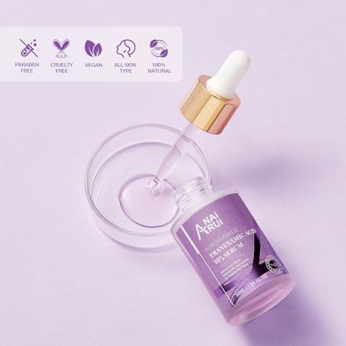 ANAI RUI 10% Tranexamic Acid Face Serum with Niacinamide, Kojic Acid, Arbutin & Ceramide, Lightweight Hydrating Serum for Uneven Skin Tone & Smooth Texture, Fragrance-Free, 1.05 Fl Oz - Thumbnail 5