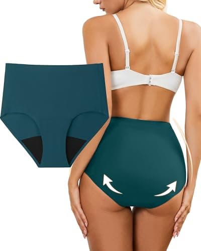 anthuth Period Underwear for Women High-Waist, Reusable Leakproof Panties with Heavy Absorbency for Heavy Flow & Bladder Leaks - Image 1